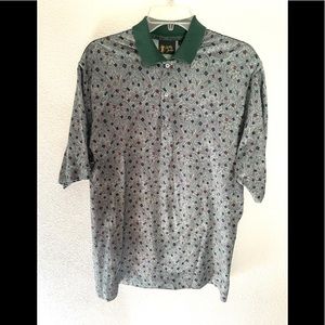 BOBBY BROOKS JONES Vintage polo golf shirt green size large